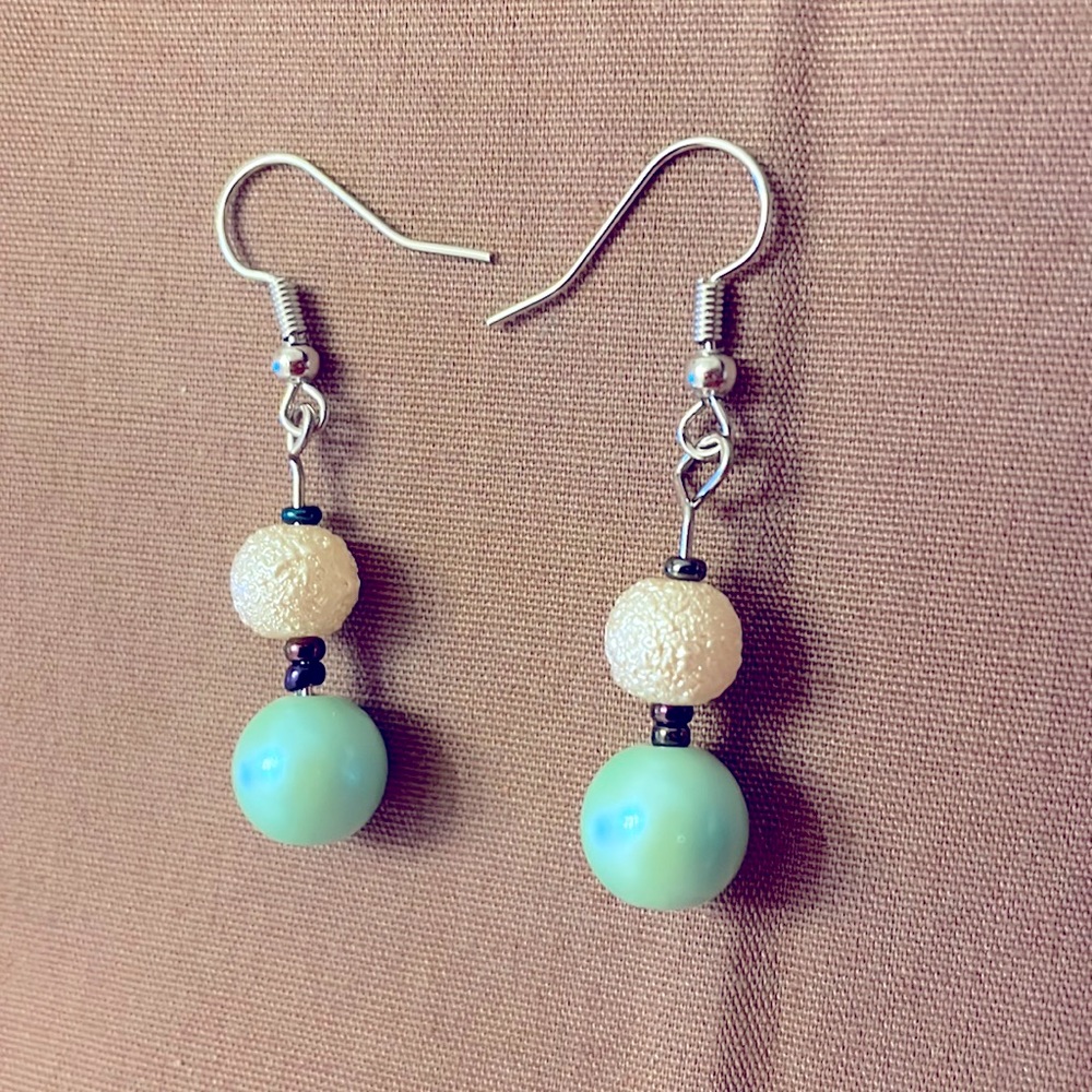 Handcrafted beaded earrings